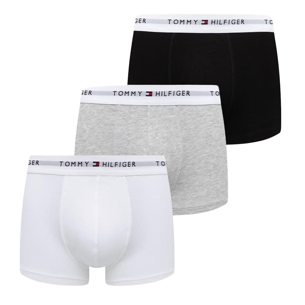 X3 Boxers Noir/Blanc/Gris Homme Tommy Hilfiger Low Rise Trunk 1