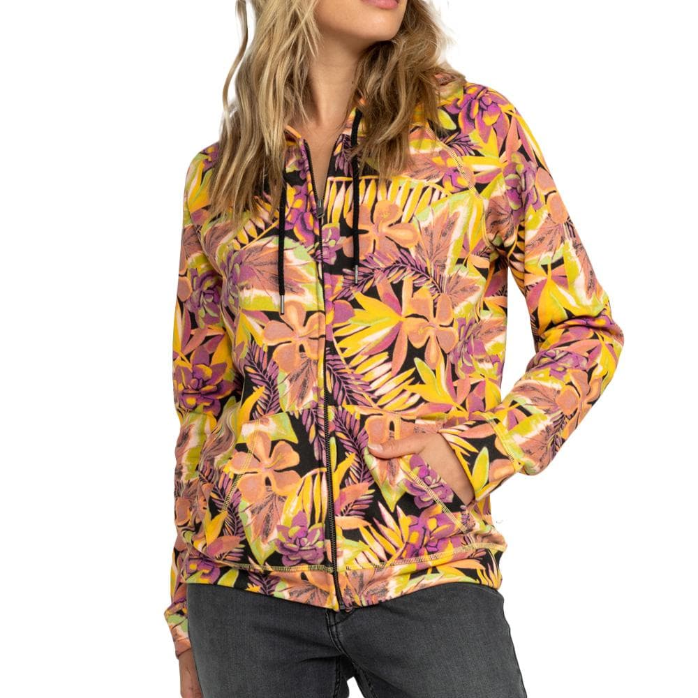 Sweat Noir/Orange Femme Roxy Divedeephoodie 1