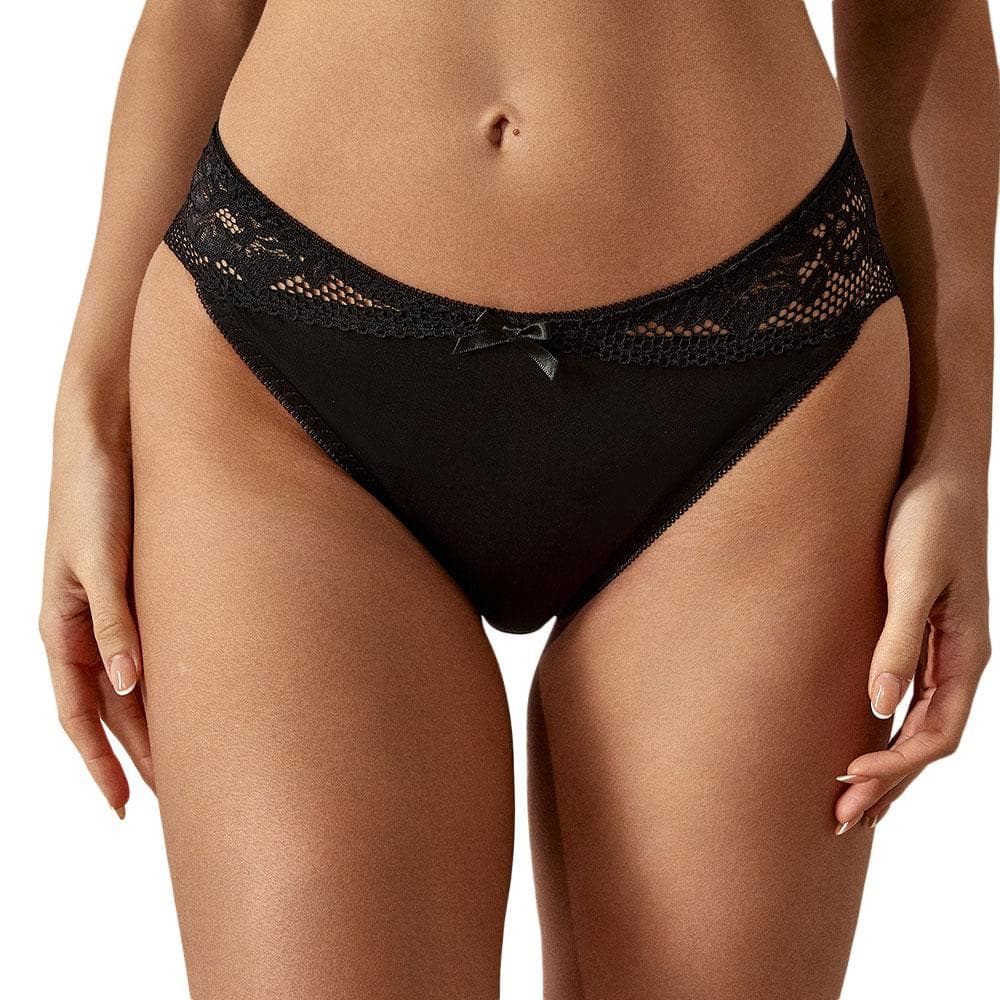 Tanga Noir Femme Les Petites Bombes Emma 1