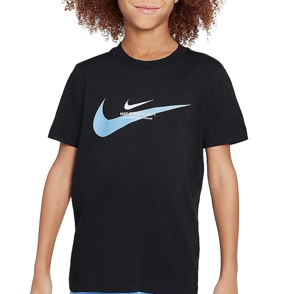 T-Shirt Noir/Bleu Garçon Nike HV6970 1