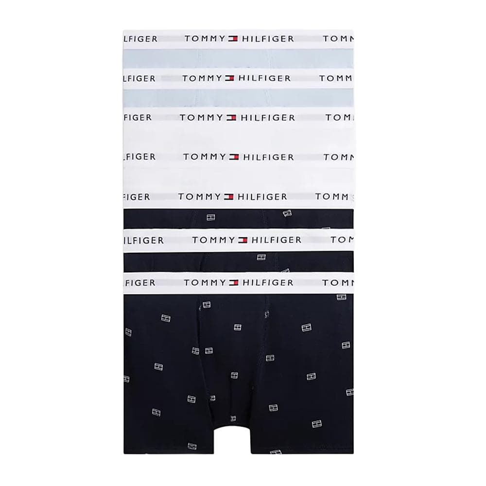 X7 Boxers Marine/Bleu/Blanc Garçon Tommy Hilfiger Trunk Print 1