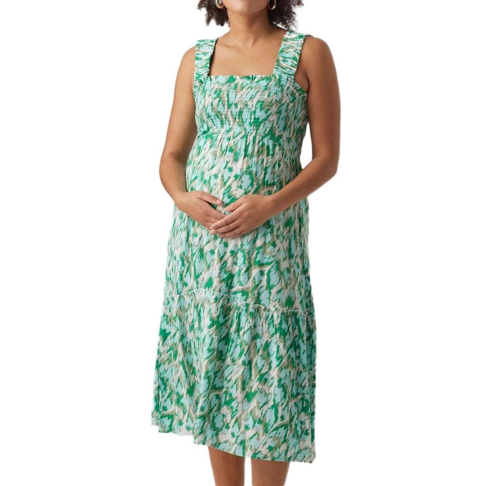 Robe de Grossesse Verte Femme Vero Moda Maternity 20018777 1