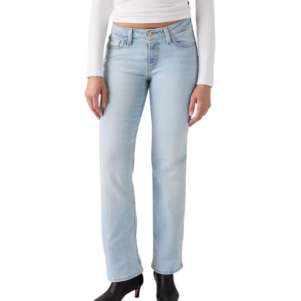 Jean Bleu Femme Levi's Superlow Boot Light 1