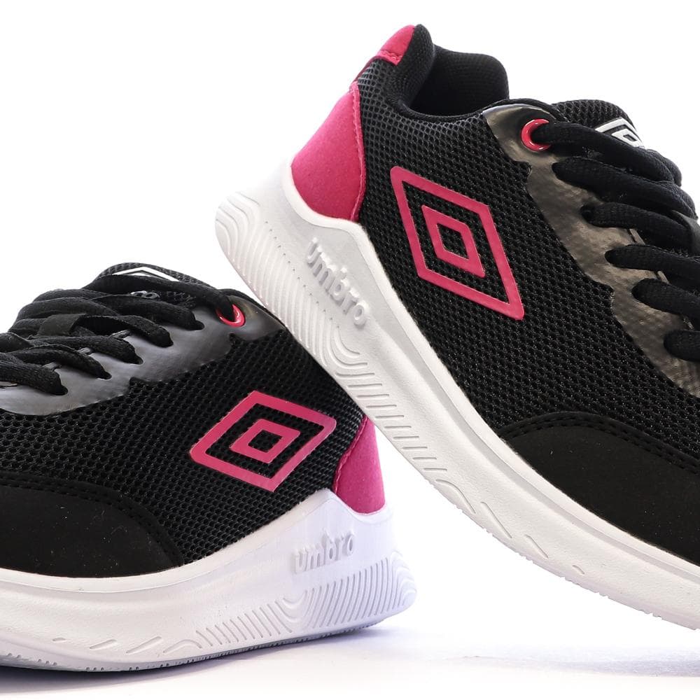 Baskets Noir/Rose Femme Umbro Nateo 7