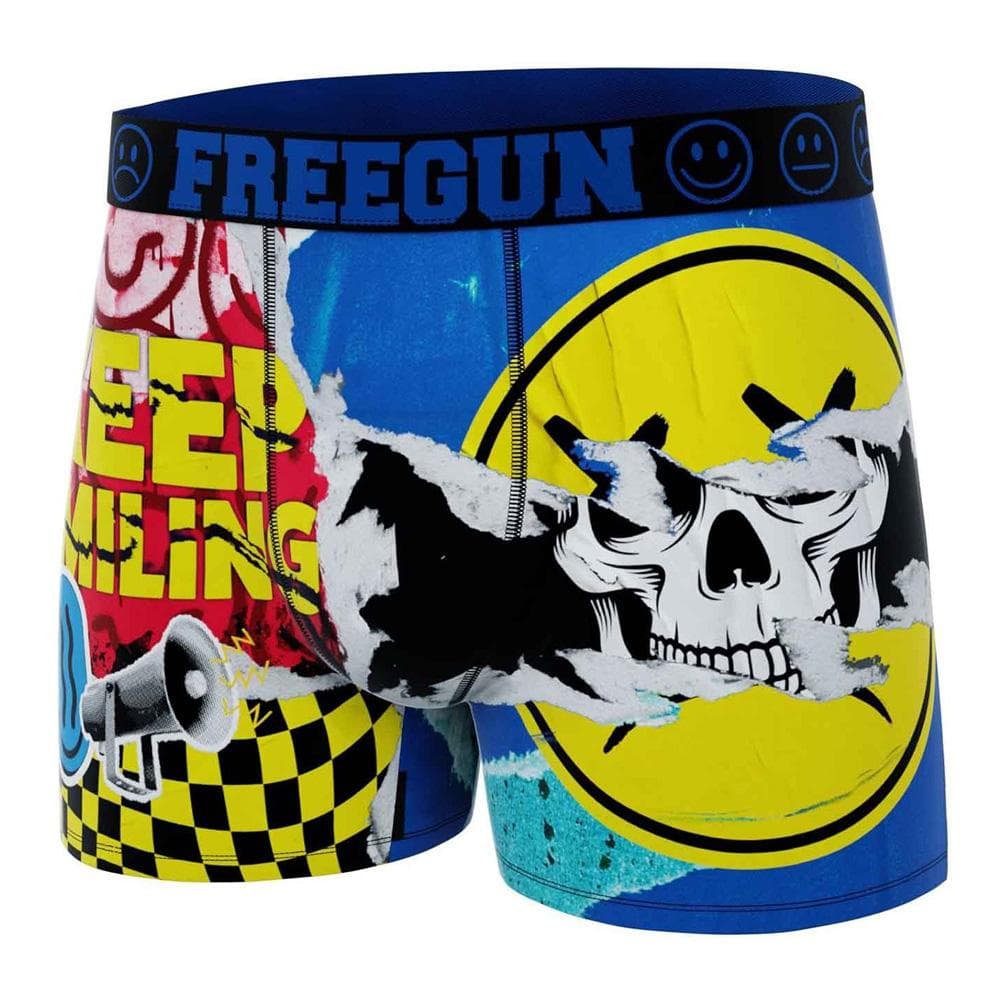 Boxer Noir/Jaune Homme Freegun Tag 1