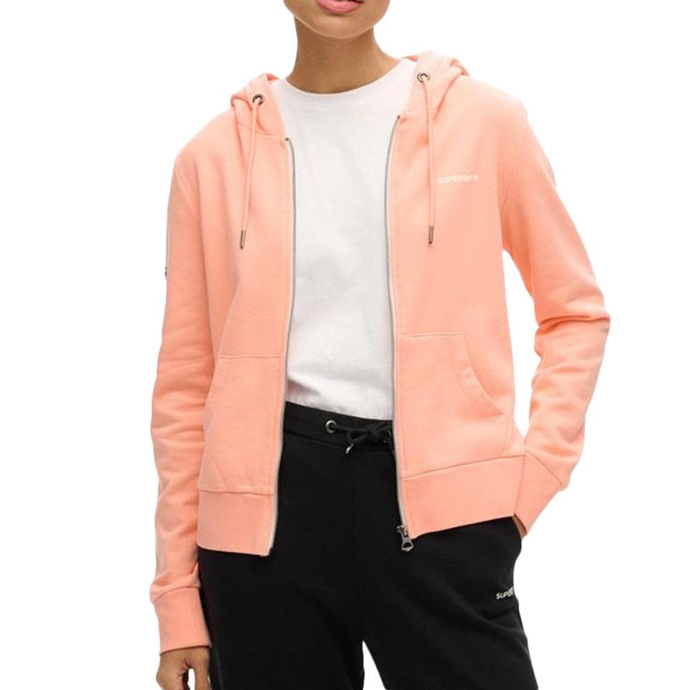 Veste Zippée Orange Femme Superdry Plain 1