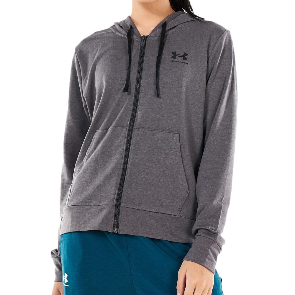Sweat Zippé Gris Femme Under Armour Rival Terry 1
