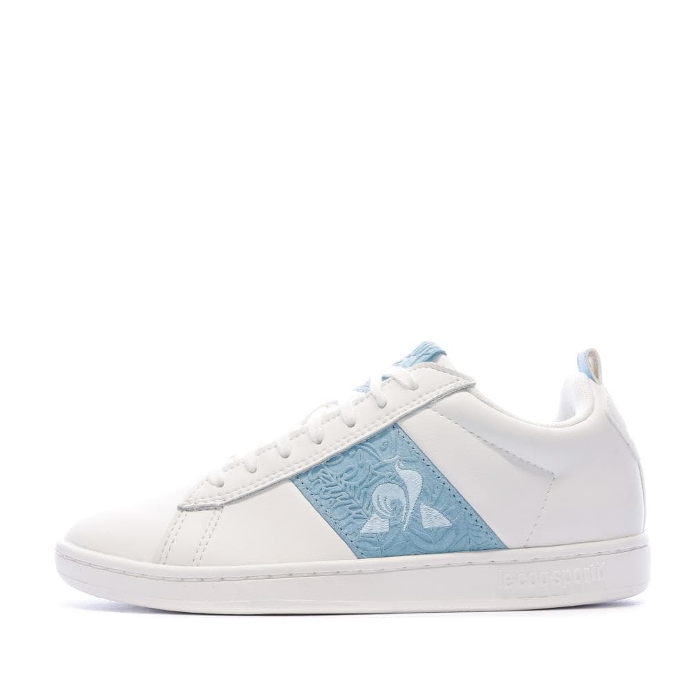 Baskets Blanc/Bleu Femme Le Coq Sportif Court Classic 1