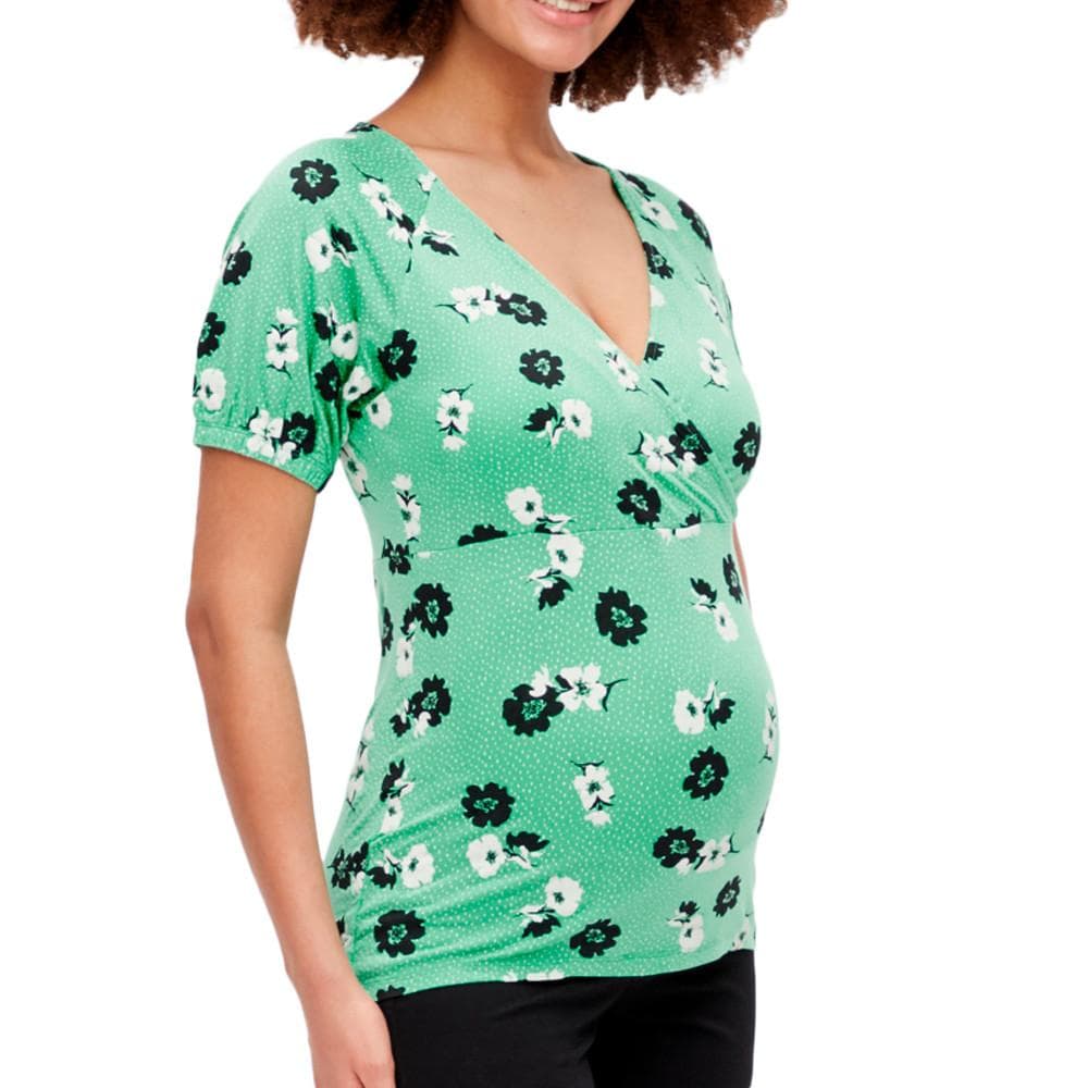 T-Shirt de Grossesse Vert Femme Mamalicious Lovely 1