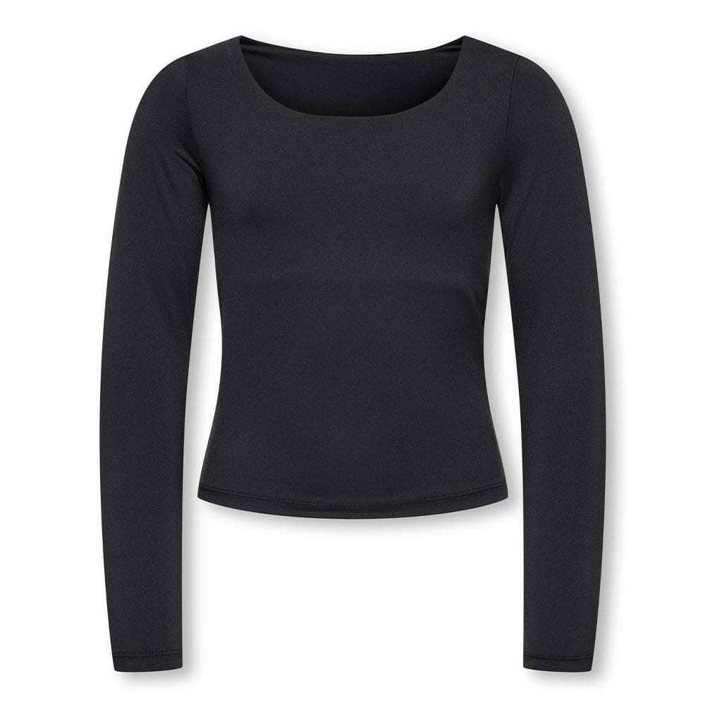T-Shirt Manches Longues Noir Fille Kids ONLY Kogea 2