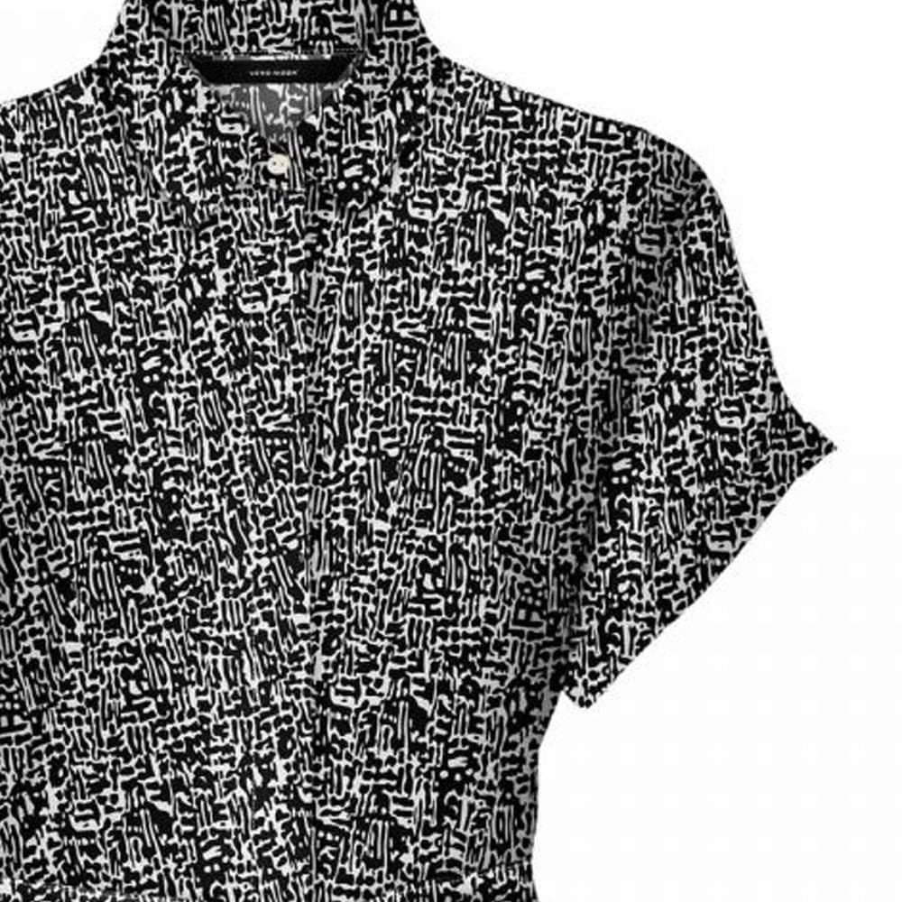 Robe Chemise Noir/Blanc Femme Vero Moda Easy 2