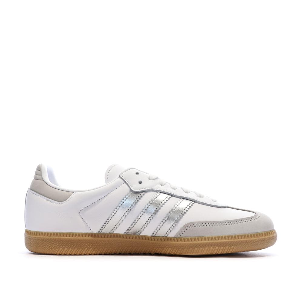 Baskets Blanches/Argent Femme Adidas Samba Og W 2