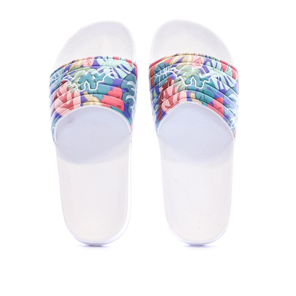 Claquettes Jungle Blanc Fille Kappa Noles 5 3