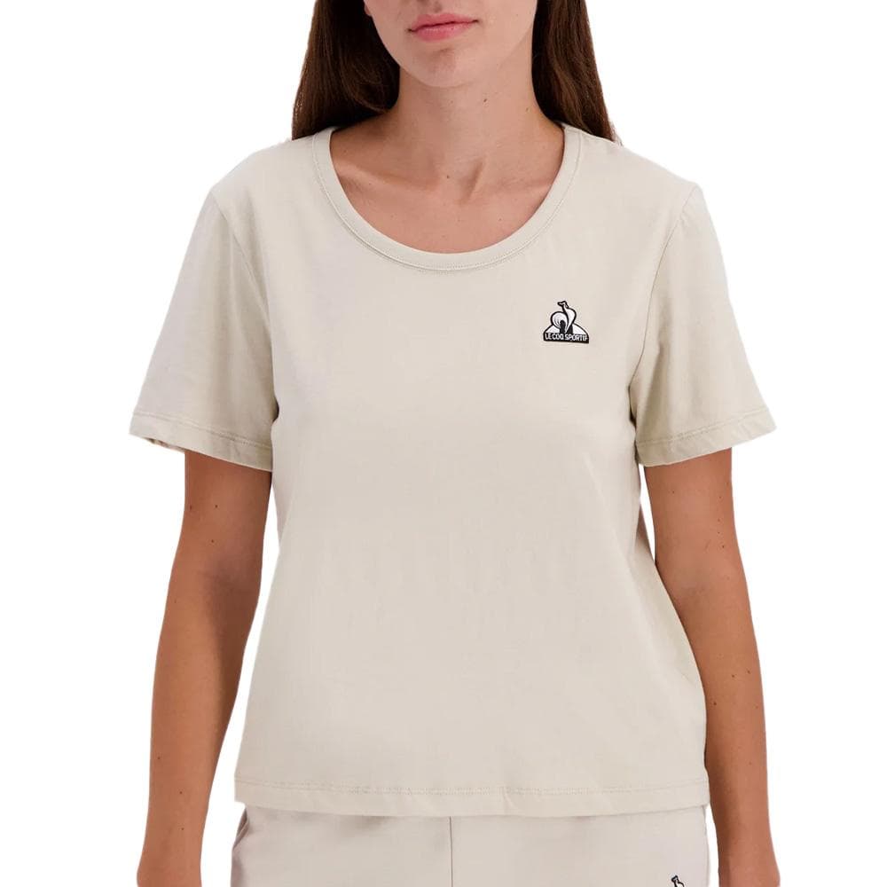 T-Shirt Beige Femme Le Coq Sportif Contemporain 1