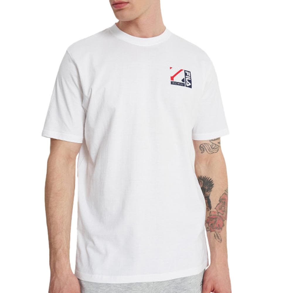 T-shirt Blanc Homme Fila Graphic 1
