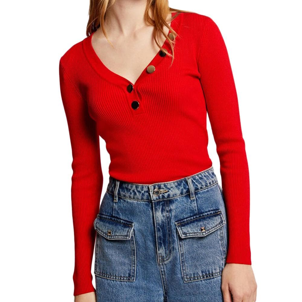Pull Rouge Femme Morgan BANBI 1