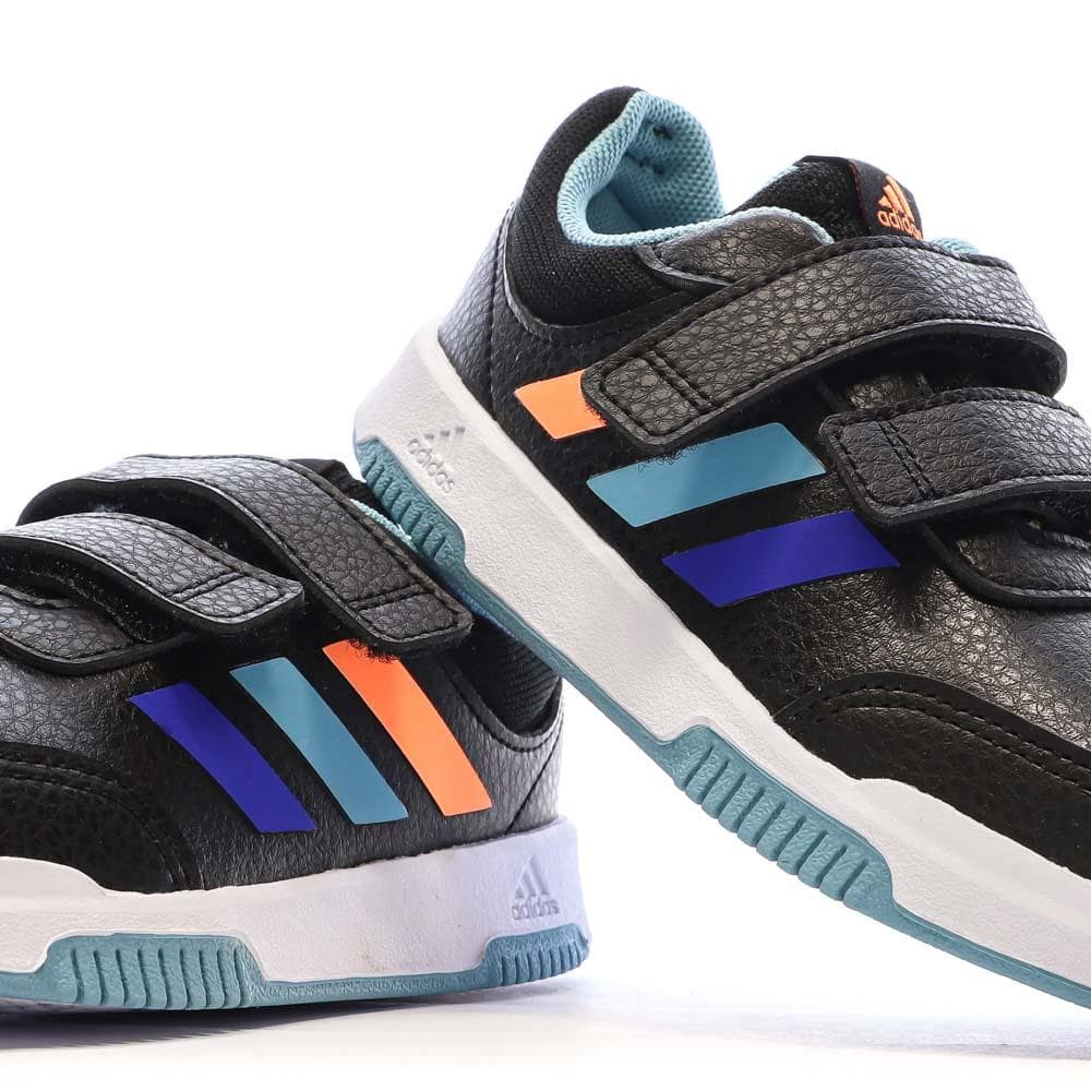 Baskets Noires/Bleu Garçon Adidas Tensaur 7