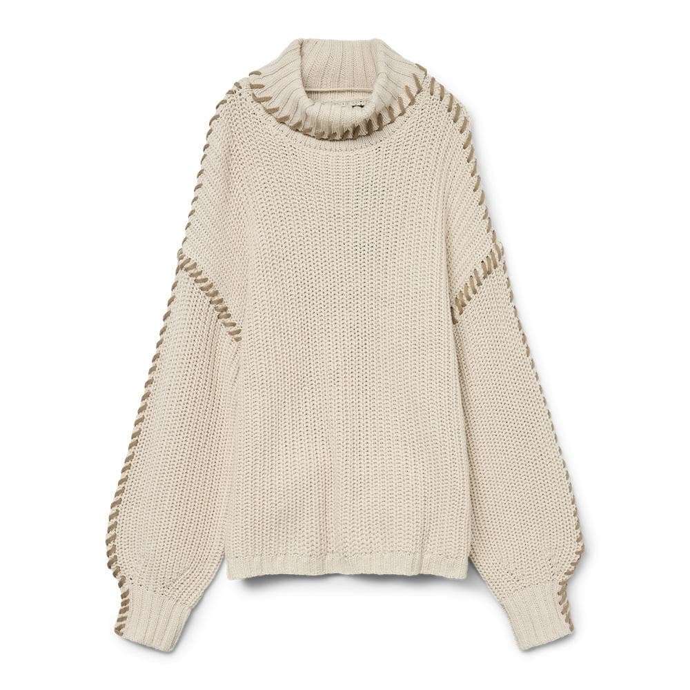 Pull Beige Femme Vero Moda Newcream 3