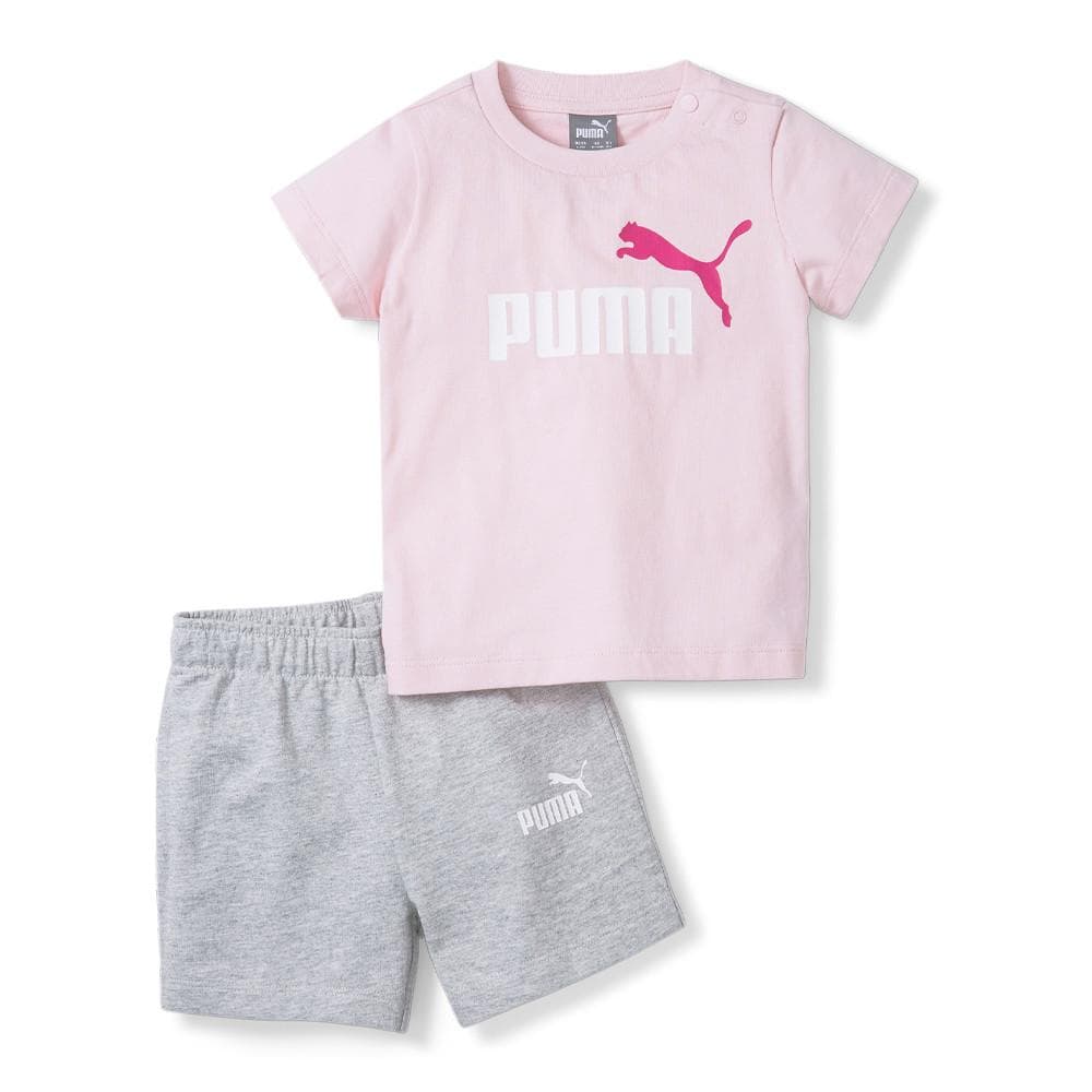 Ensemble Short T-shirt Rose bébé Puma Minicats 1