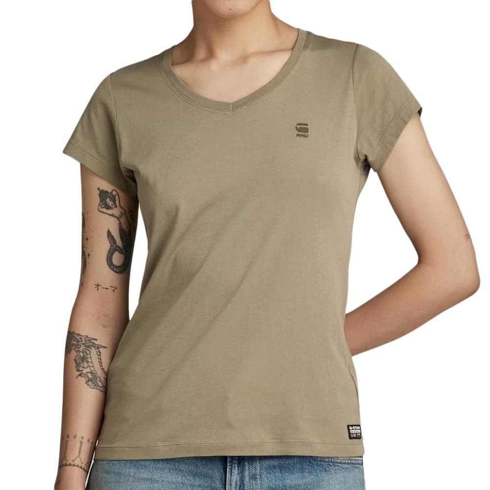 T-shirt Kaki Femme G-Star Raw Eyben 1