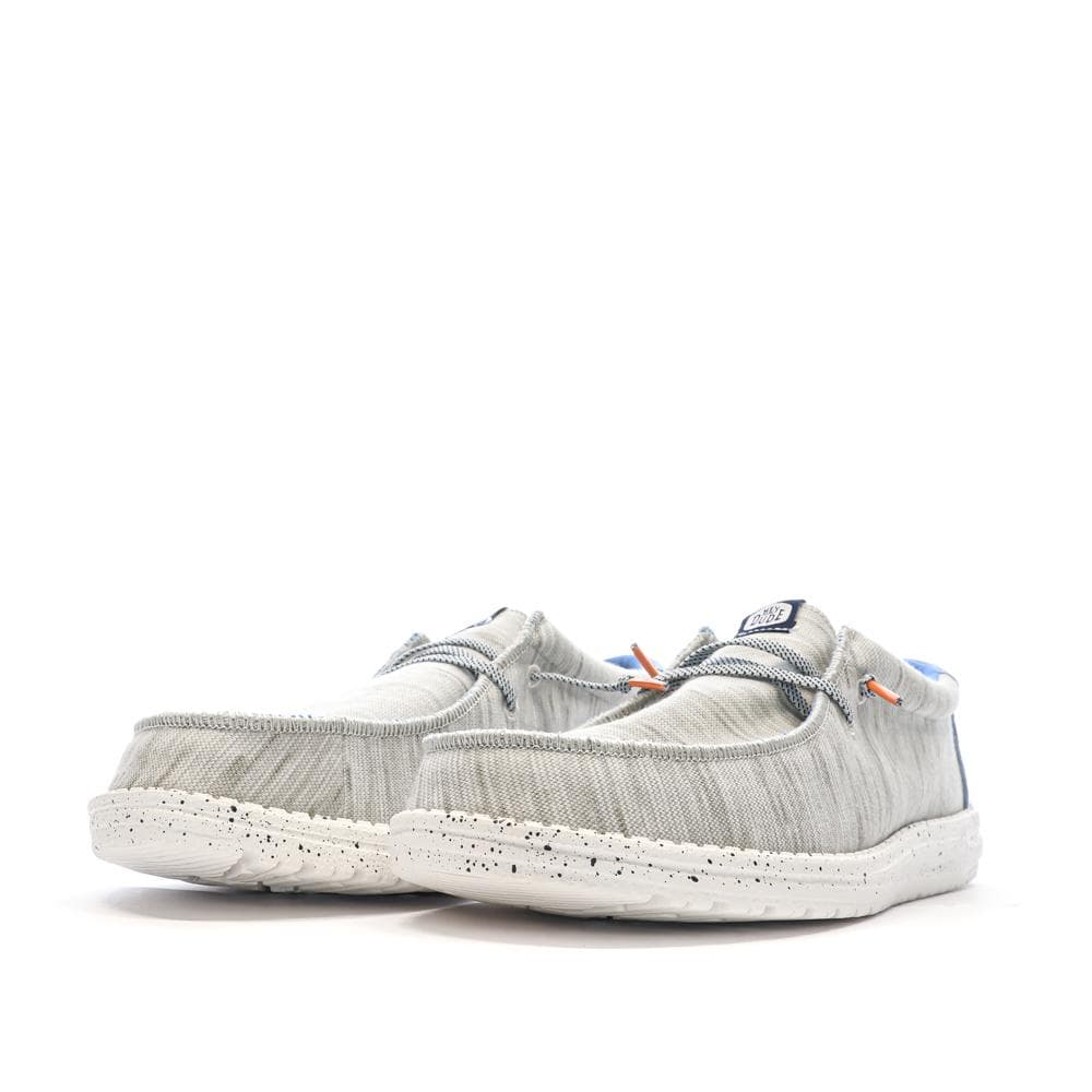 Chaussures Bleues/Grises Chiné Homme Hey Dude Wally Jersey 6