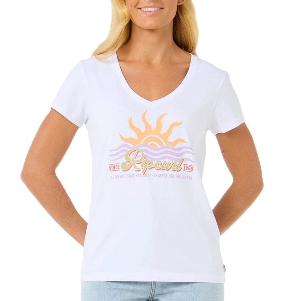 T-Shirt Blanc Femme Rip Curl Cala 1