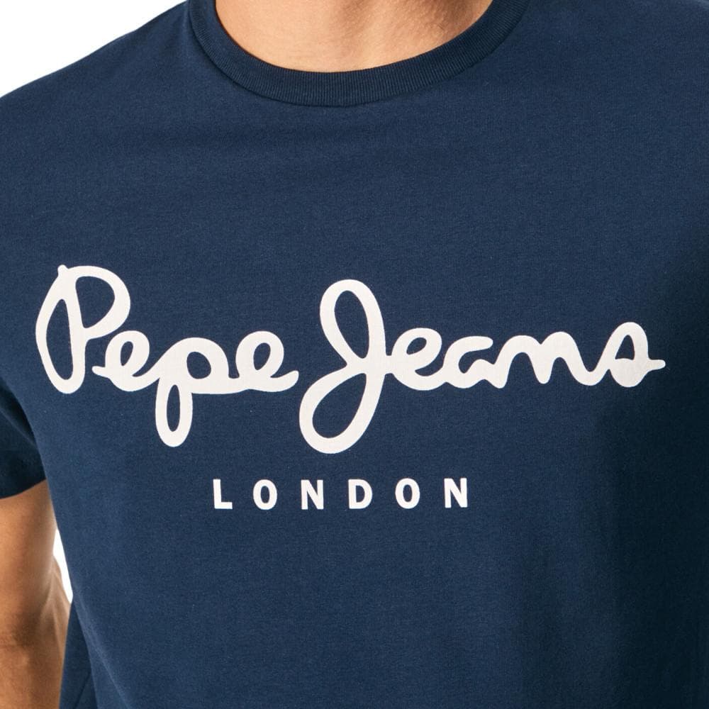 T-shirt Marine Homme Pepe Jeans Original Stretch N 3