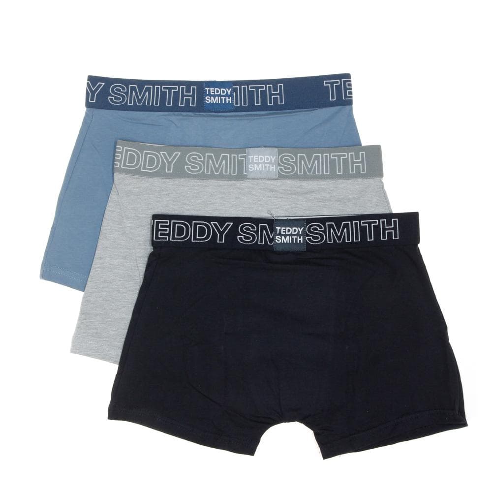 Lot de 3 Boxers Noir/Bleu/Gris Homme Teddy Smith 1TS/52/15 2