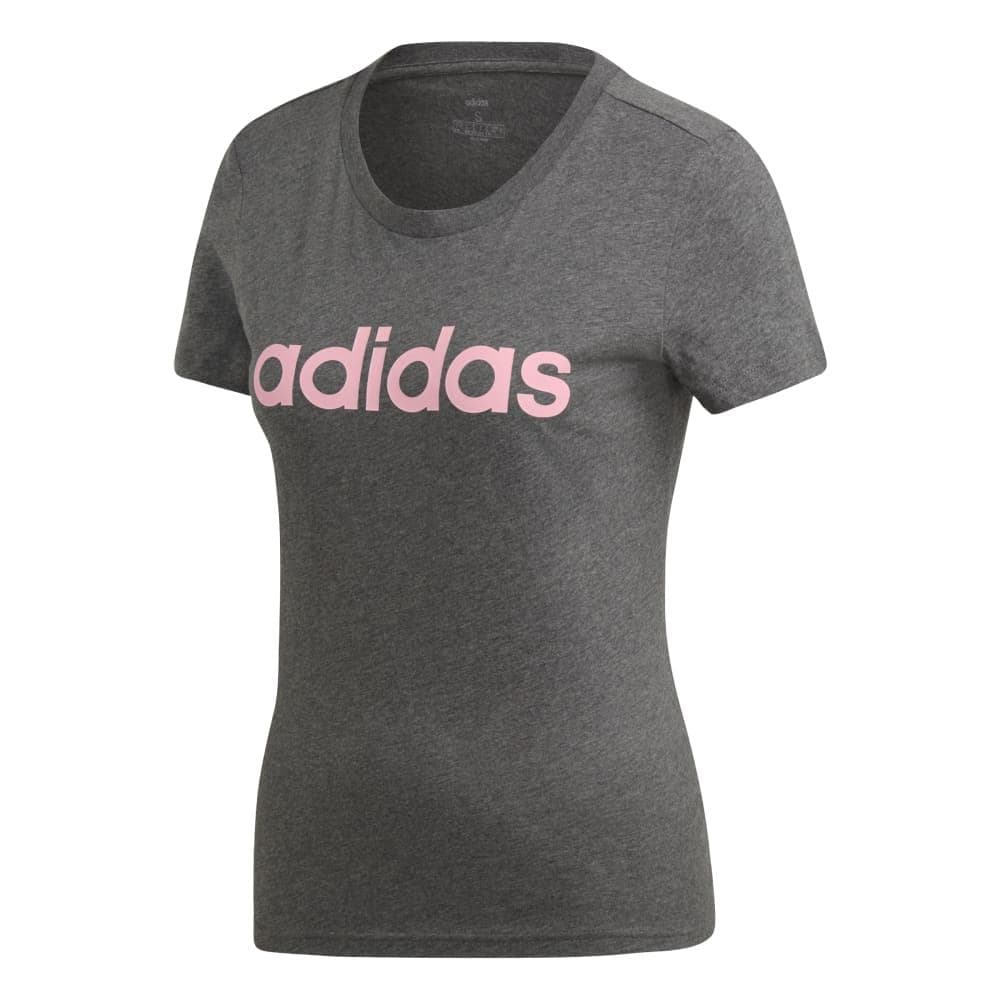 T-Shirt Gris/Rose Femme Adidas DX2546 2