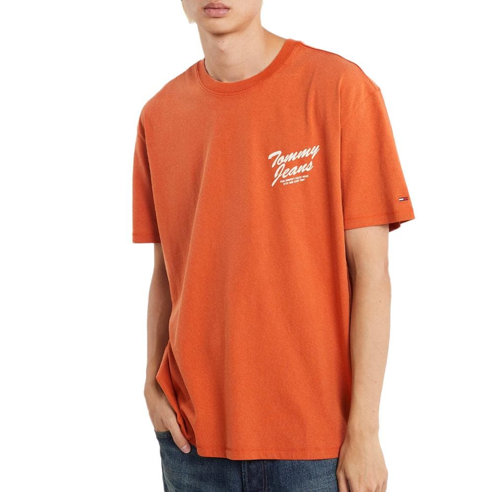 T-Shirt Orange Homme Tommy Hilfiger Novelty 1