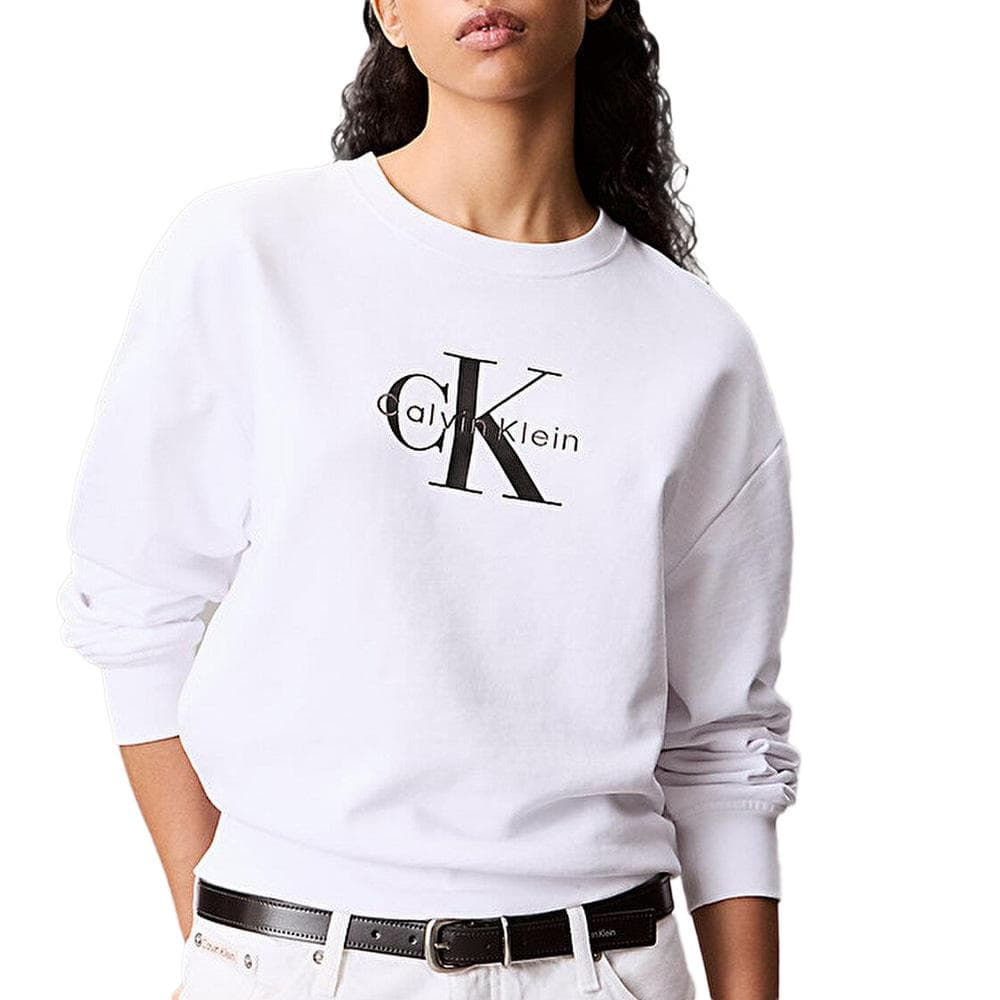 Sweat Blanc Femme Calvin Klein Jeans LV047B234G 1