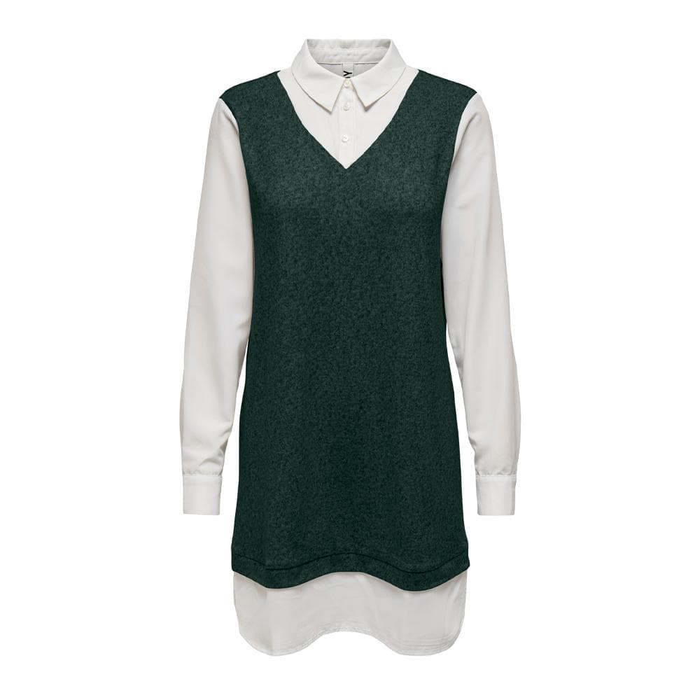 Robe Verte/Blanche Femme JDY Tonsy 1