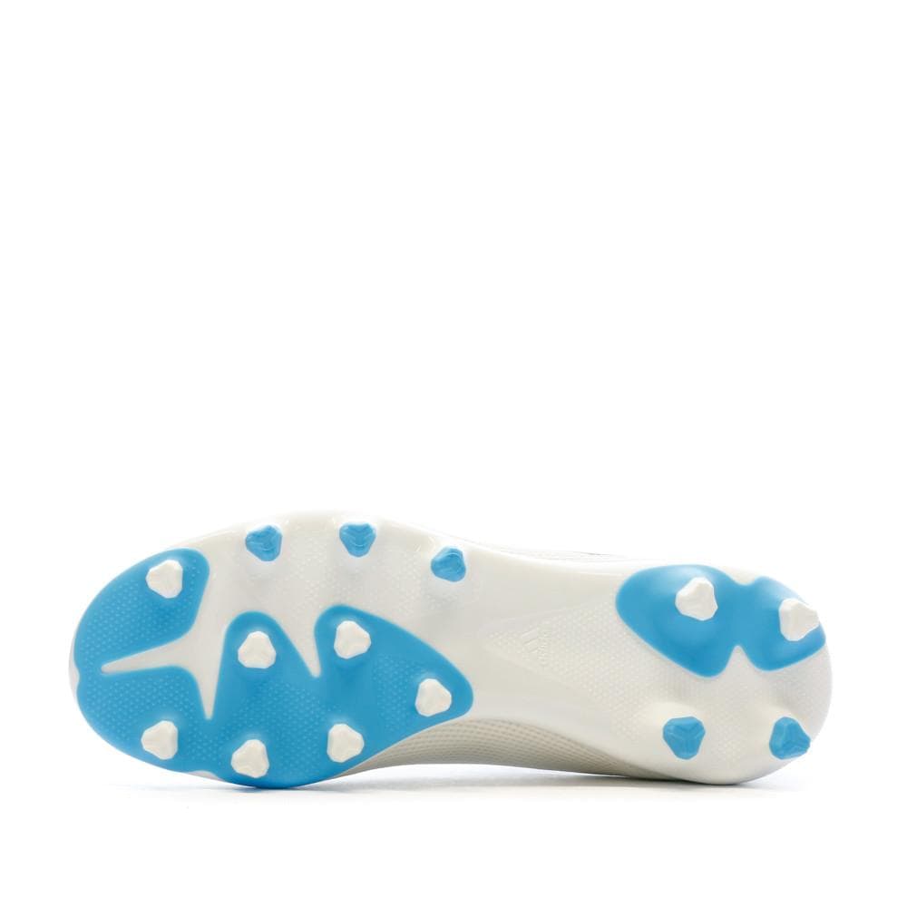Chaussures de Football Blanche/Bleu Garçon Adidas X Speedflow.3 Mg J 5