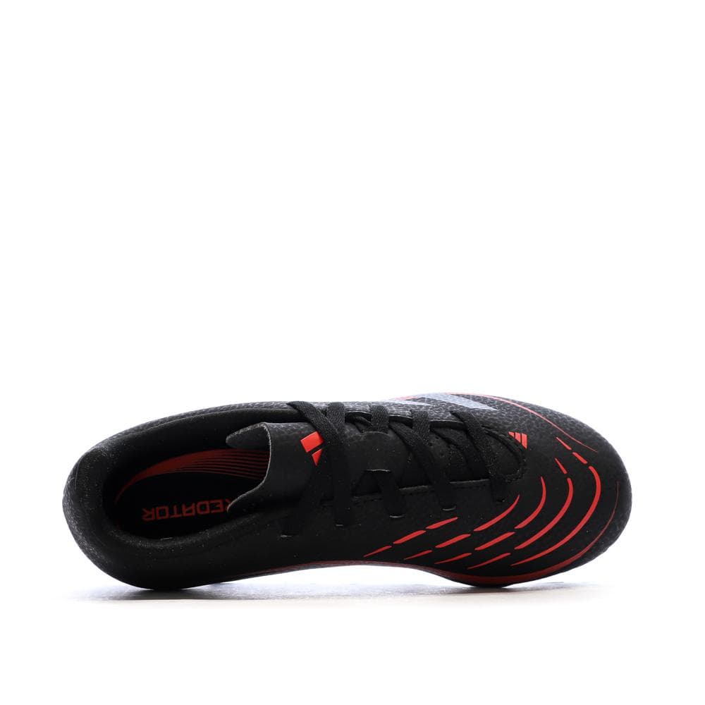 Chaussures de football Noires/Rouges Garçon Adidas Predator 4