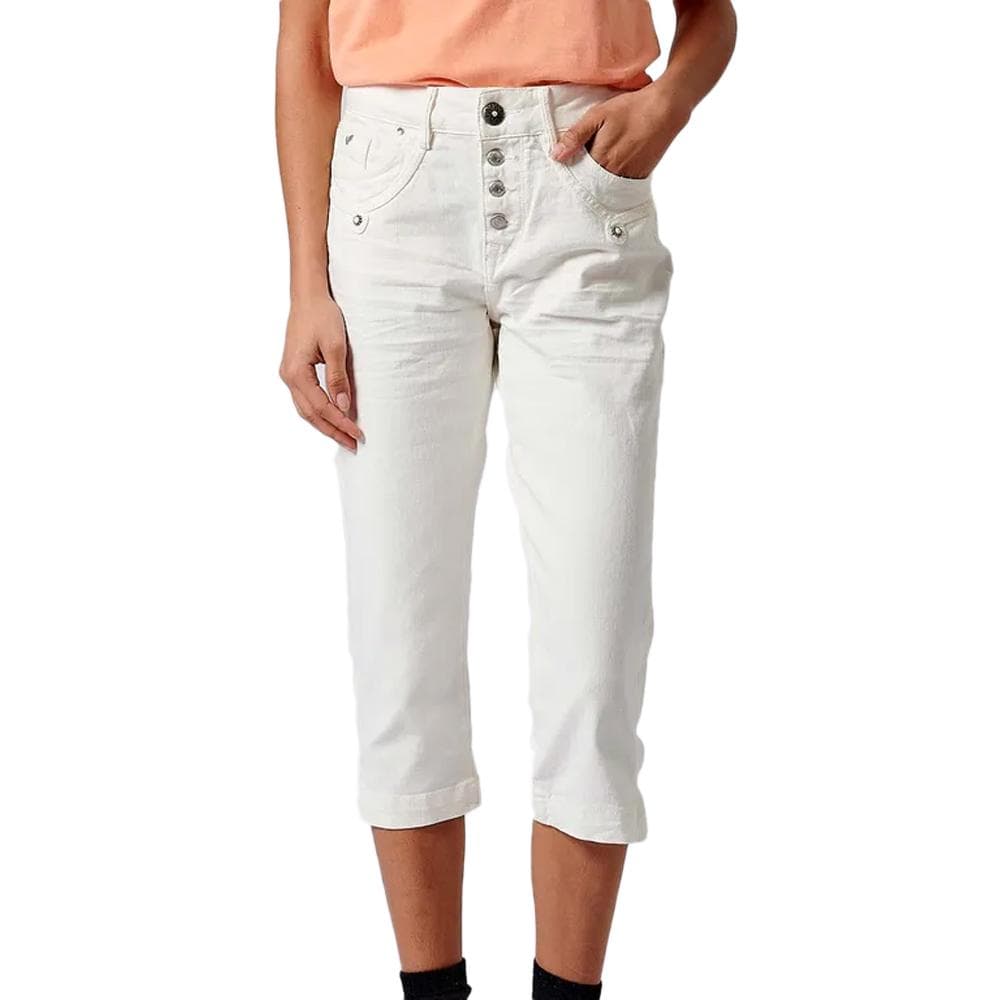 Pantacourt Blanc Femme Kaporal LOLIE24 1