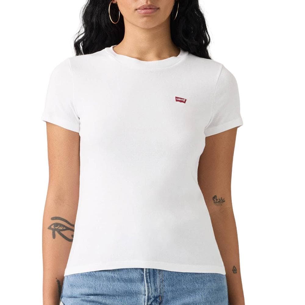 Lot de 2 T-shirts Blanc/Rayures Femme Levi's 2pack Essential 3