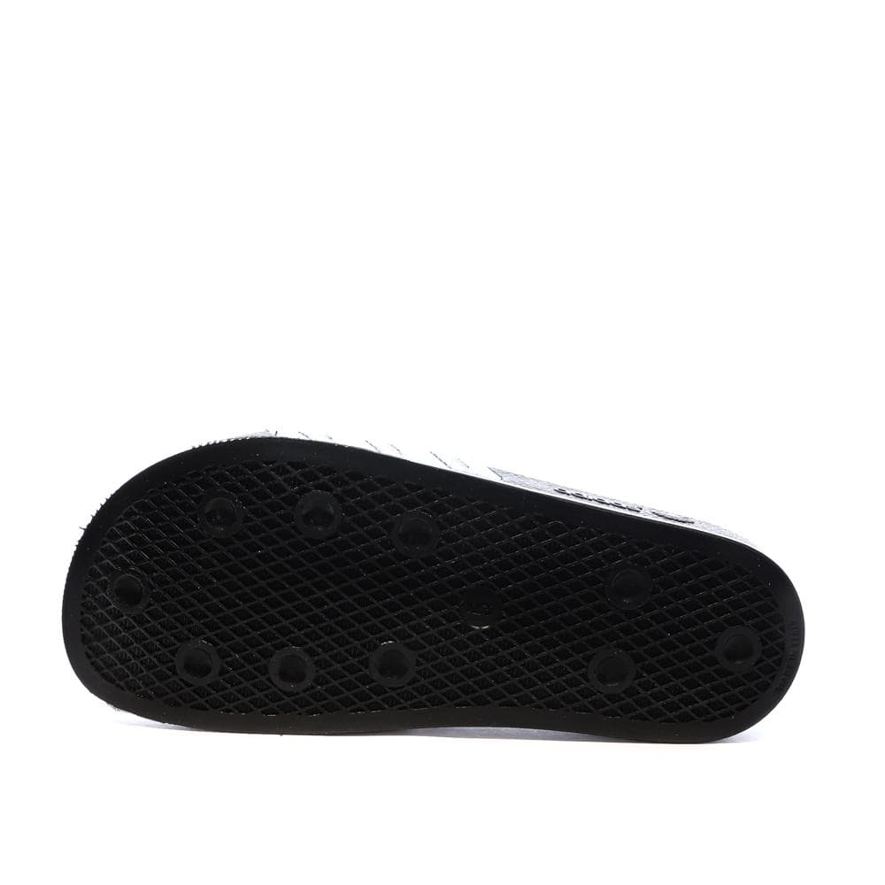 Claquettes Noires/Argent Femme Adidas Adilette 2