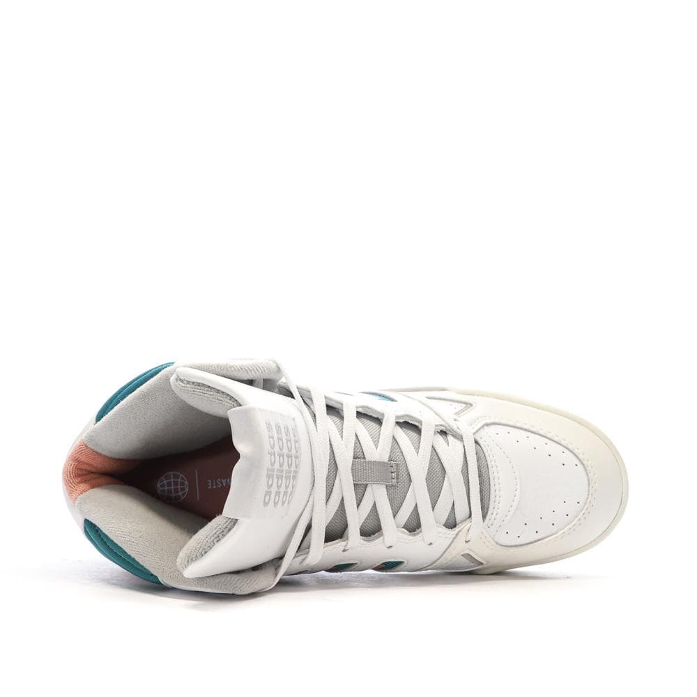 Baskets Blanche/Turquoise Homme Adidas Midcity 4