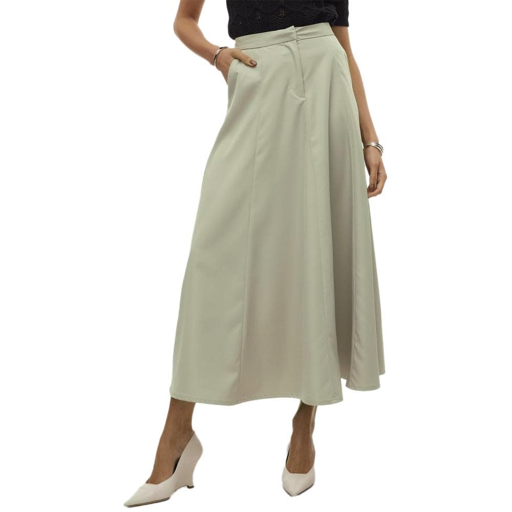 Jupe Longue Beige Femme Vero Moda Tara Ancle 1