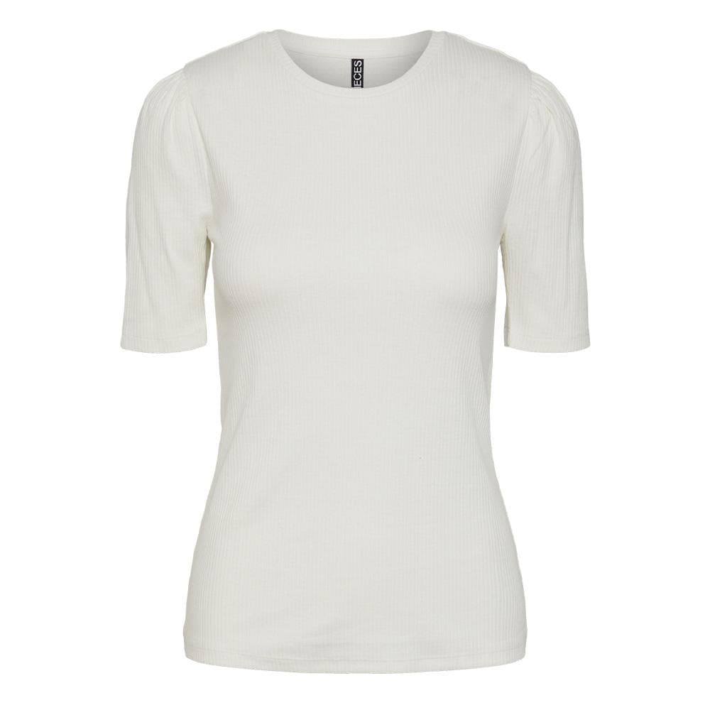 T-Shirt Blanc Femme Pieces Cruka 3