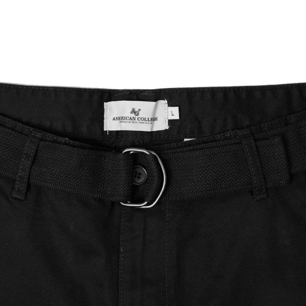 Short Noir Homme American College Chino 3