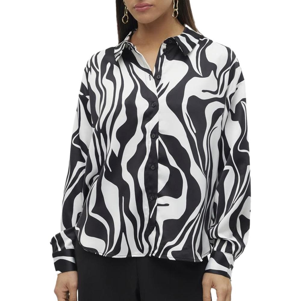 Chemise Noire/Blanche Femme Vero Moda Merle 1
