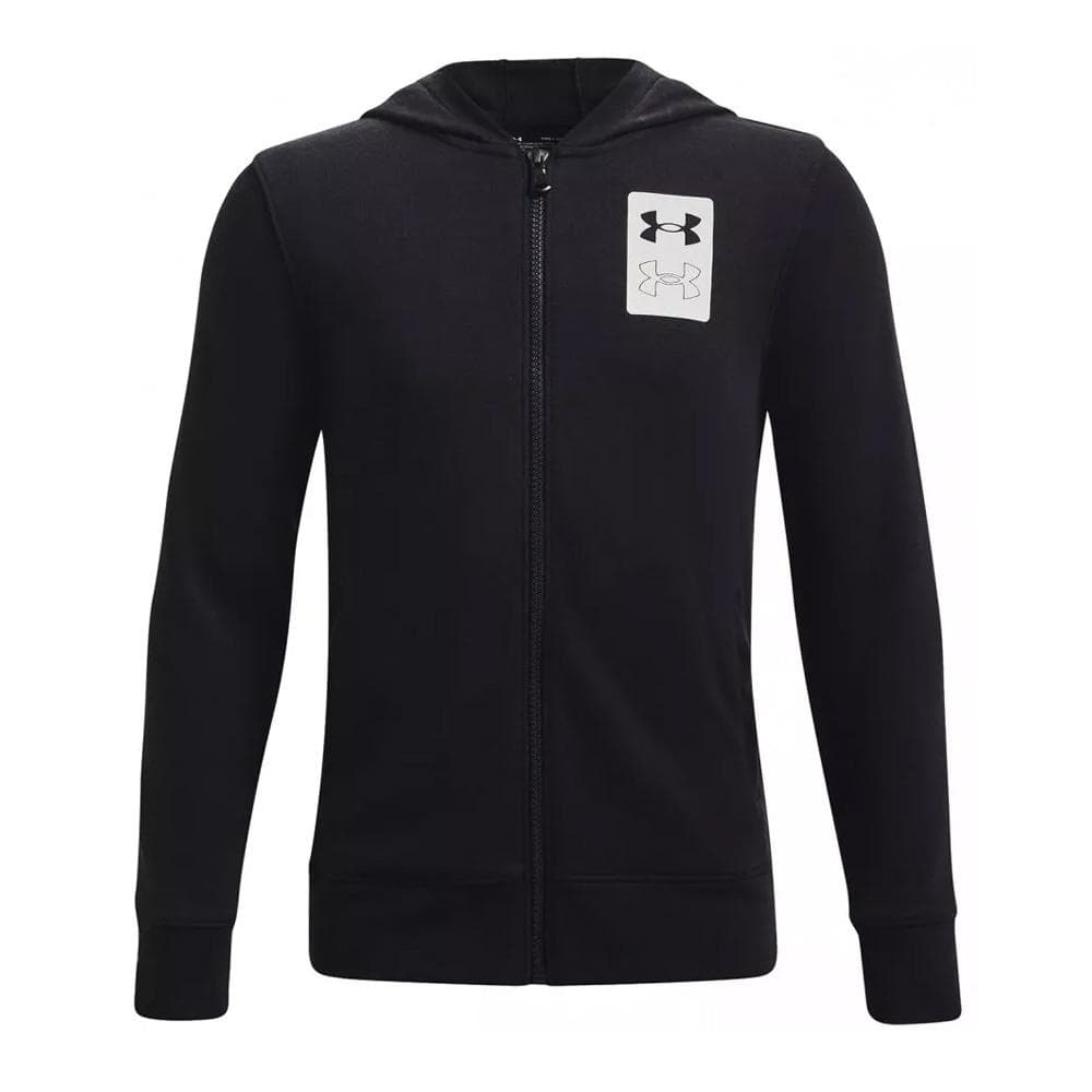 Sweat zippée à Capuche Noir Garçon Under Armour Rival Terry 1