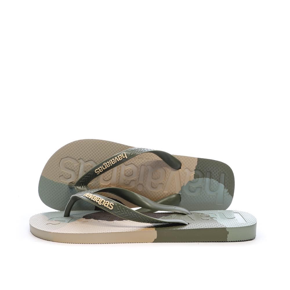 Tongs Verte/Beige Homme Havaianas Slim 1740 1