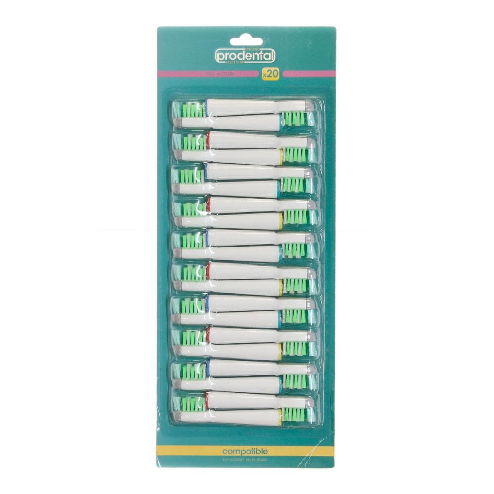 X20 Brossettes de Rechange Prodental Tri Action 1