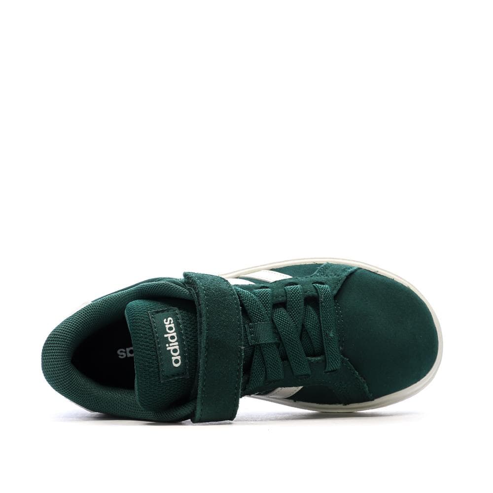 Baskets Vertes Foncés Junior Adidas Grand Court 4