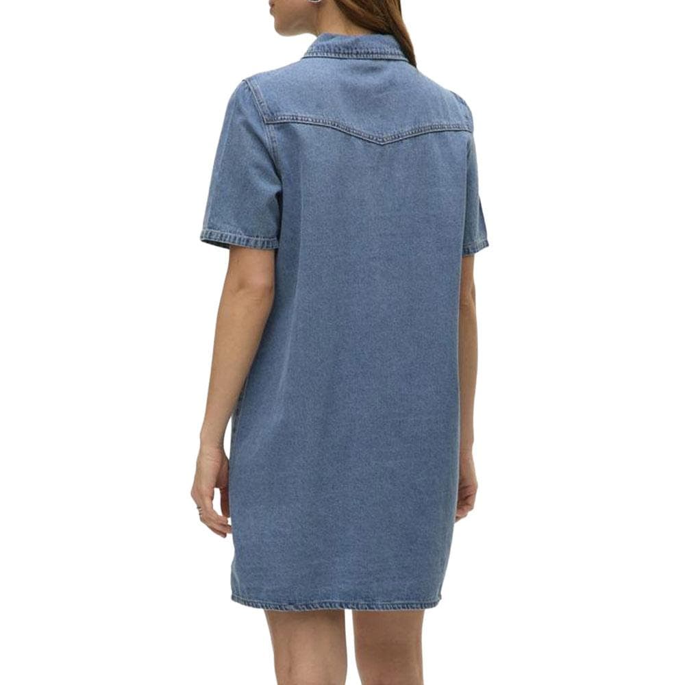 Robe en Jean Bleu Femme Vero Moda Austin 2/4 2