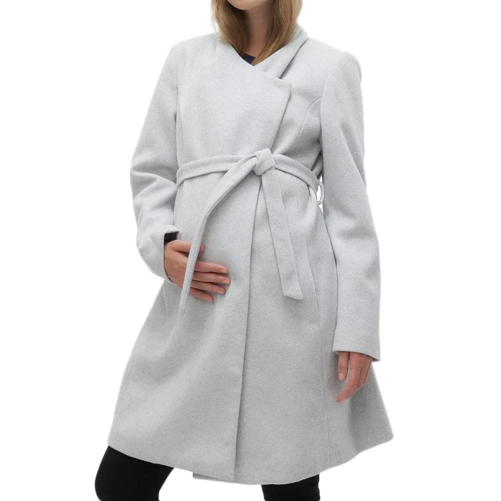 Manteau Gris Femme Mamalicious Rox Coat 1