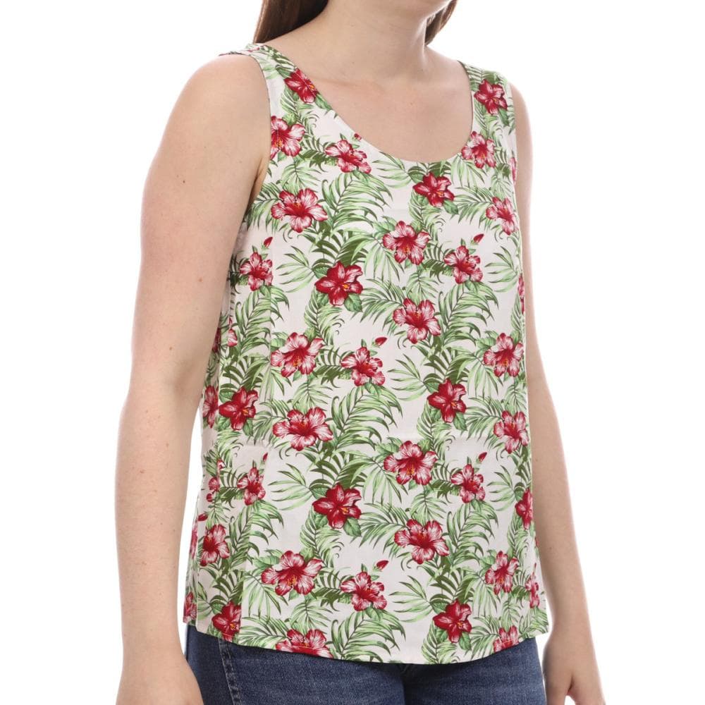 Top Blanc/Vert Femme Vero Moda Easy 1