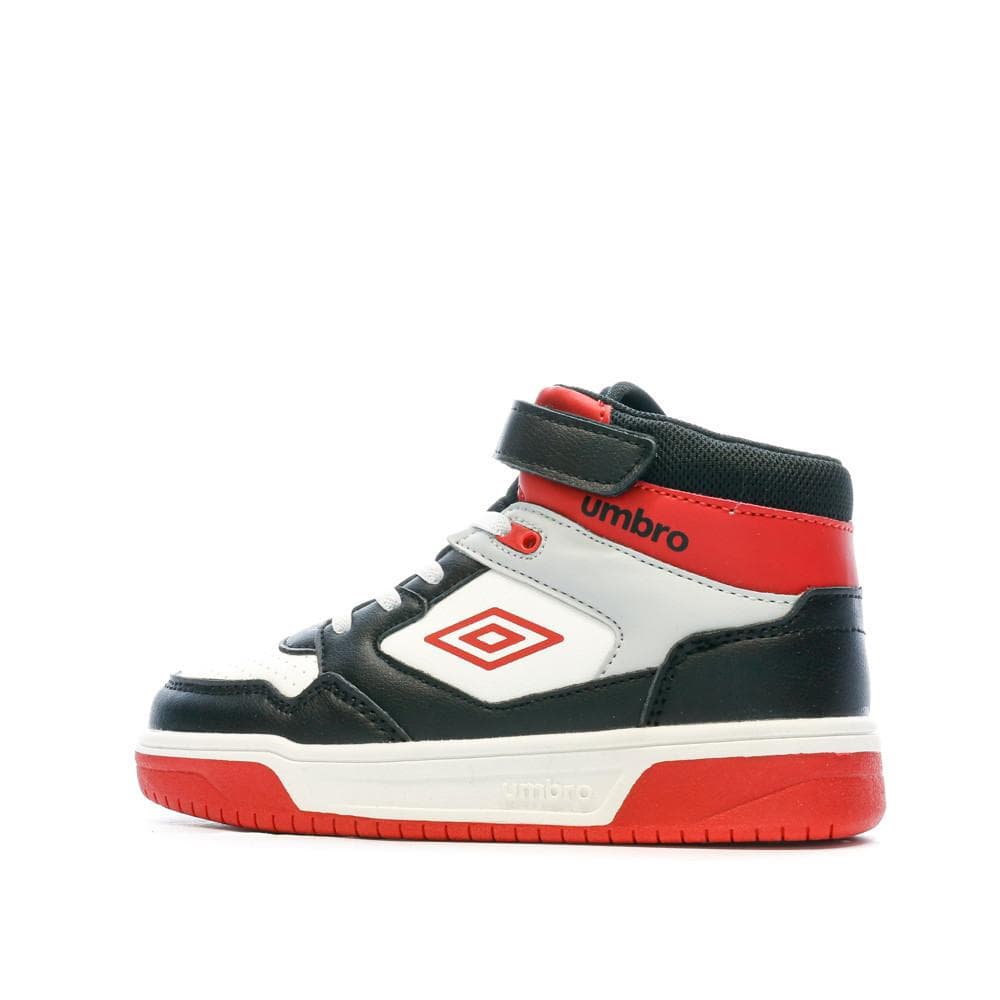 Baskets Noires/Rouges/Blanches Garçon Rouge Umbro Olly Vlc 1